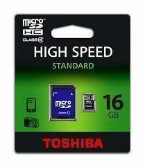 microSD TOSHIBA 16 GB Class 10