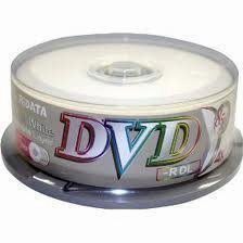 DVD Ridata 8.5 GB Printable فلاکس 25 عددی تایوان