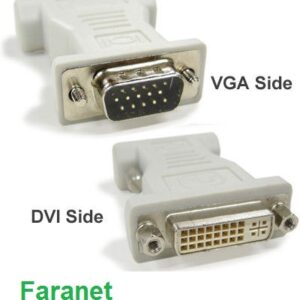 تبدیل VGA نر به DVI I ماده فرانت
