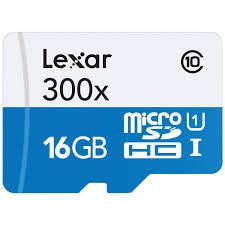 Lexar 300x Micro SDHC UHS 1 16 GB
