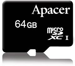 مموری MicroSD 64GB Class 10 APACER Bulk گارانتی Life Time
