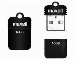 Flash 16 GB Maxell Onyx Mini Black USB 2