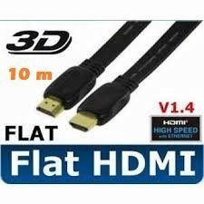 کابل HDMI Flat OSCAR 1.4V 3D 10.2 Gbps FULL HD 1080 10 m