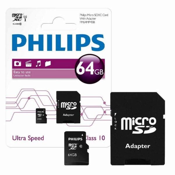 Memory 64 GB PHILIPS SDHCUltra High Speed Micro
