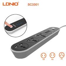 سه راهی اصلی LDNIO با سه پورت USB شارژ