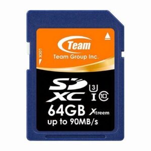 SD 64 GB TEAM Class 10 SDXCI U3 up to 90MB/s