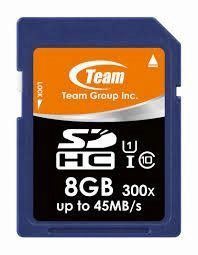SD 8 GB TEAM Class 10 SDHCI U1 up to 45MB/s