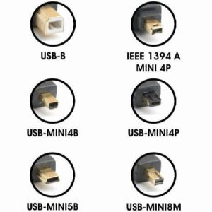USB 2 1.5 m کابل دوربین مختلف Mini|Micro USB