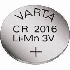 باطری سکه ای CR2016 VARTA Germany تک پک